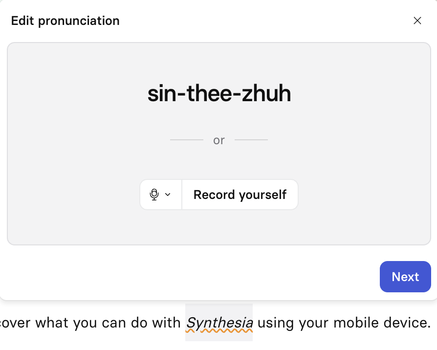 Pronunciation