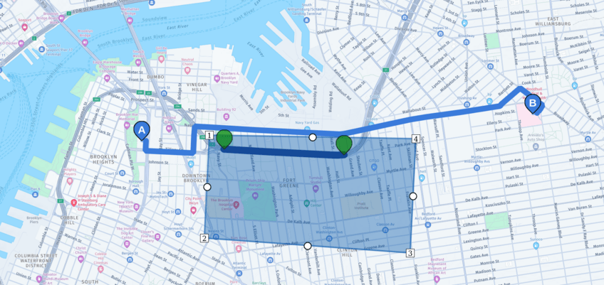 avoid areas polygon complete