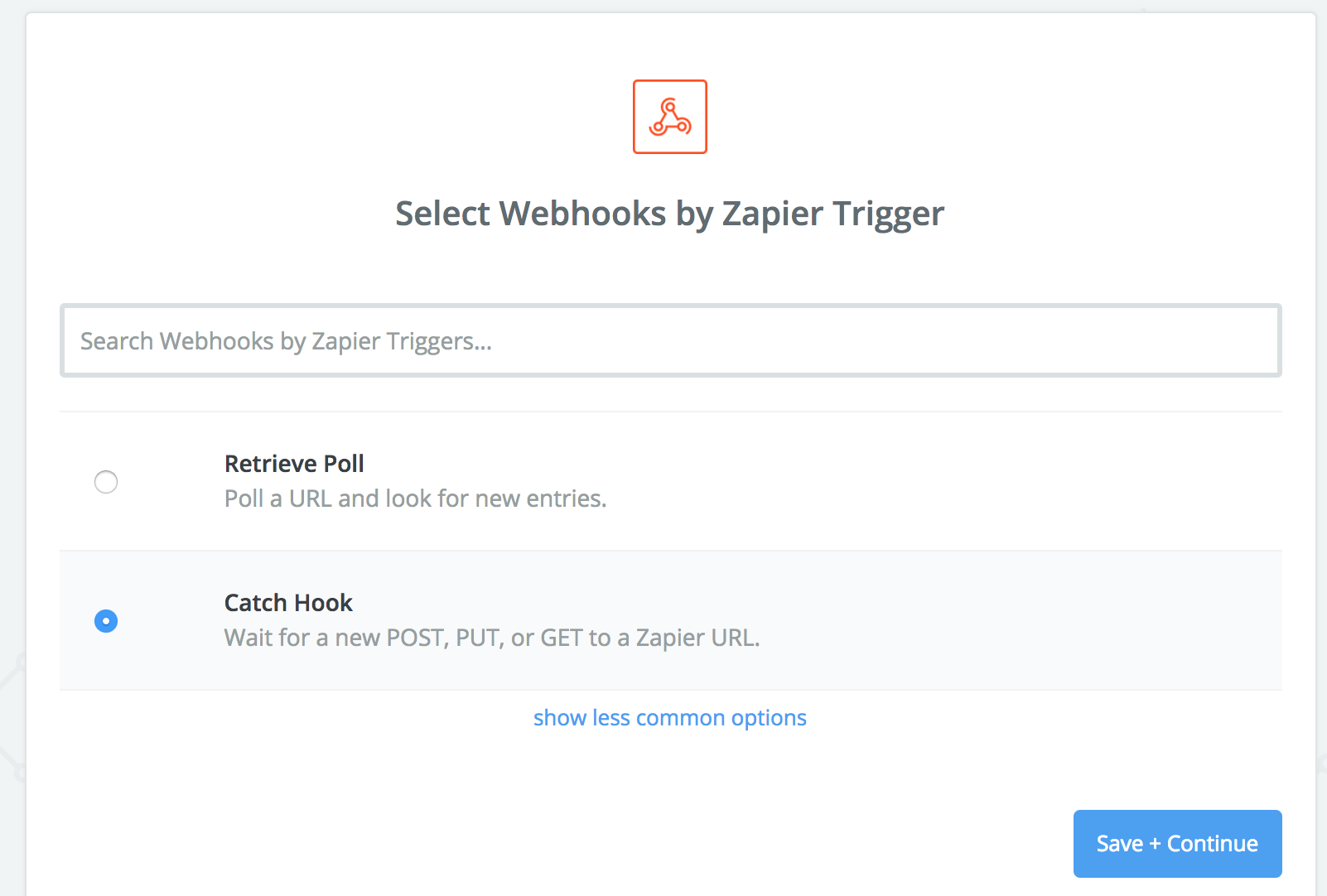 Setting up Zapier to receive events
