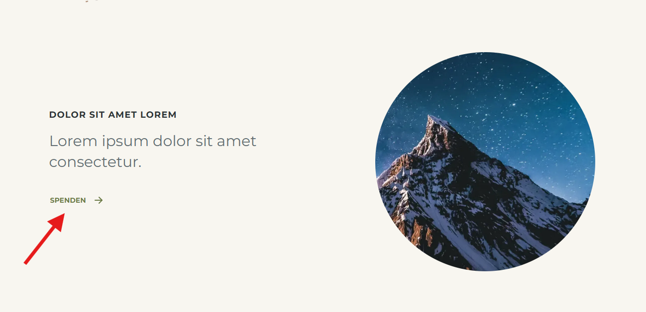 Text-Links mit Pfeil