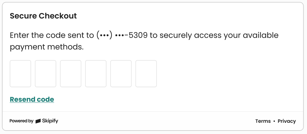 Authentication Component - OTP UI