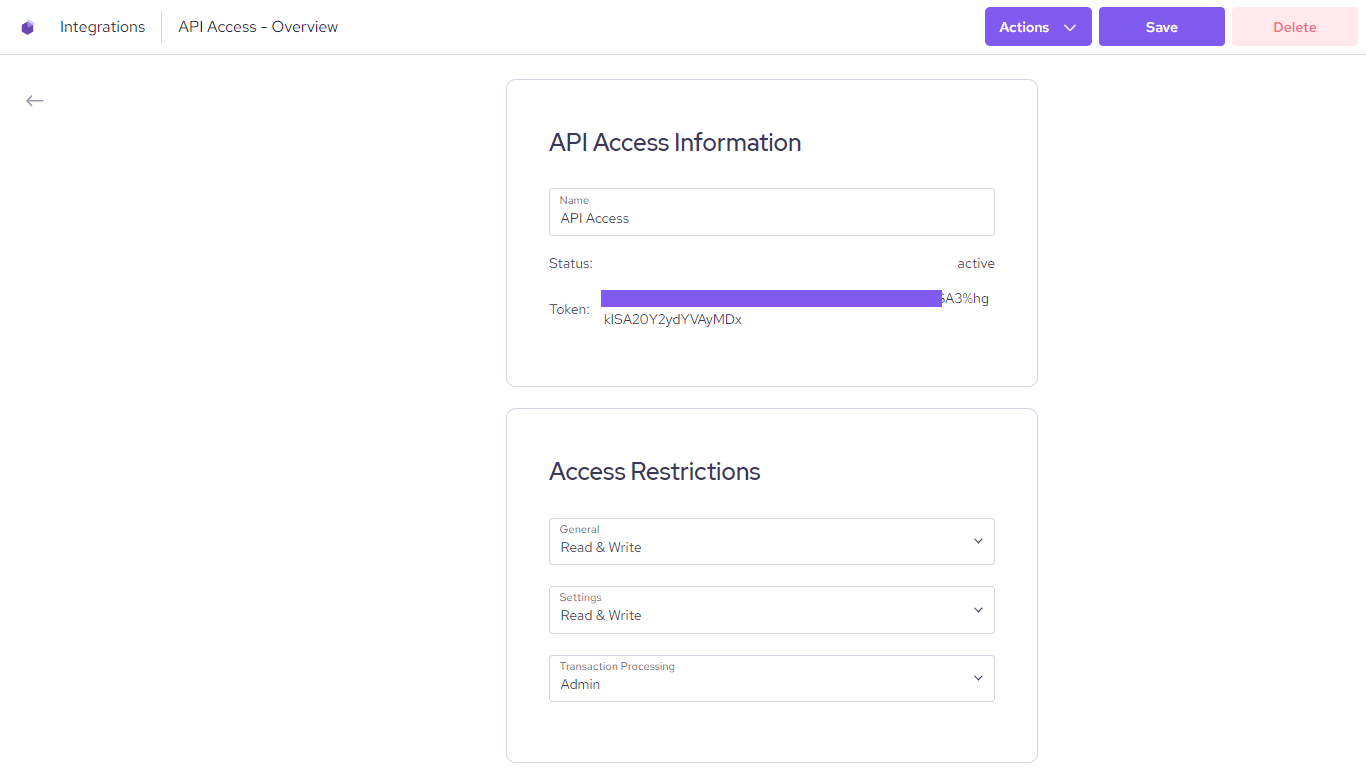 API Access Information