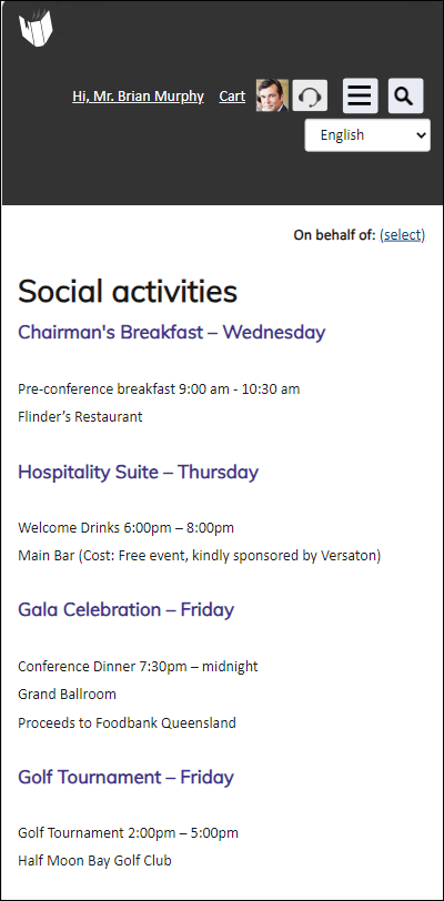 Viewing the Annual Conference Mobile Quick Start Site