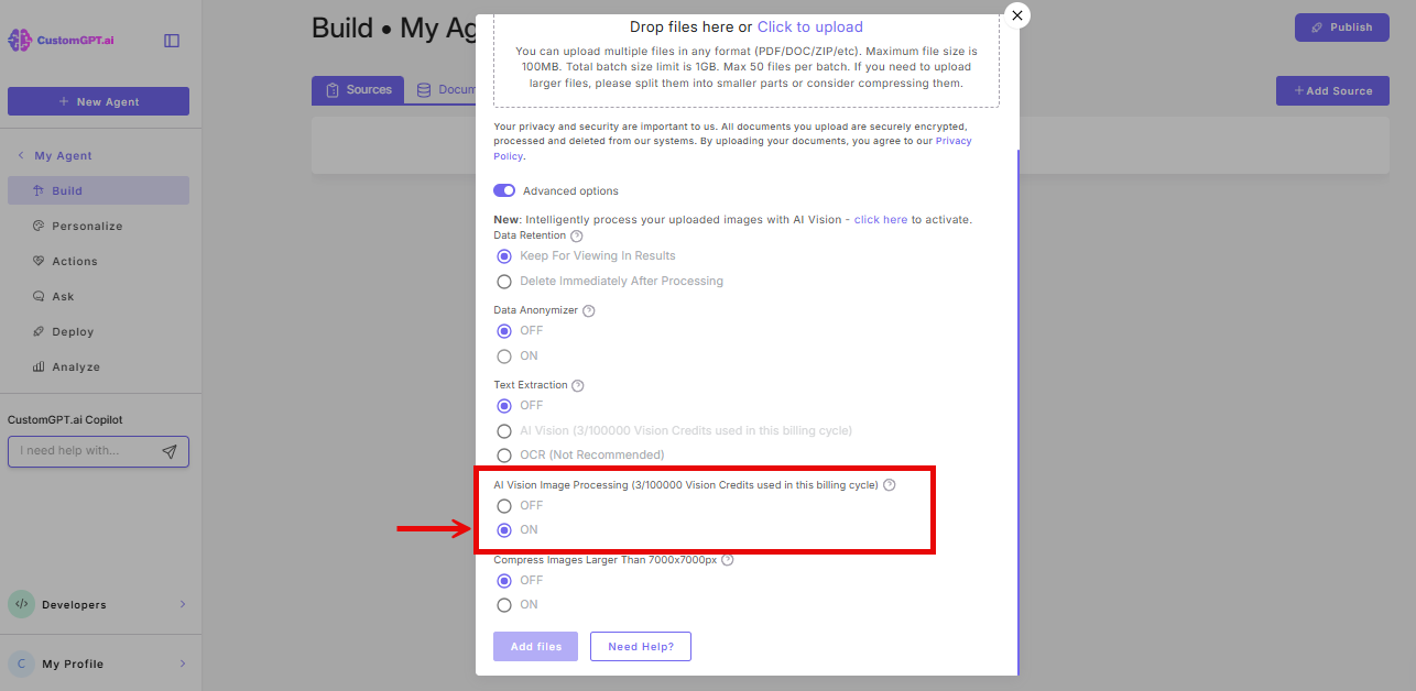 AI Vision Image processing field