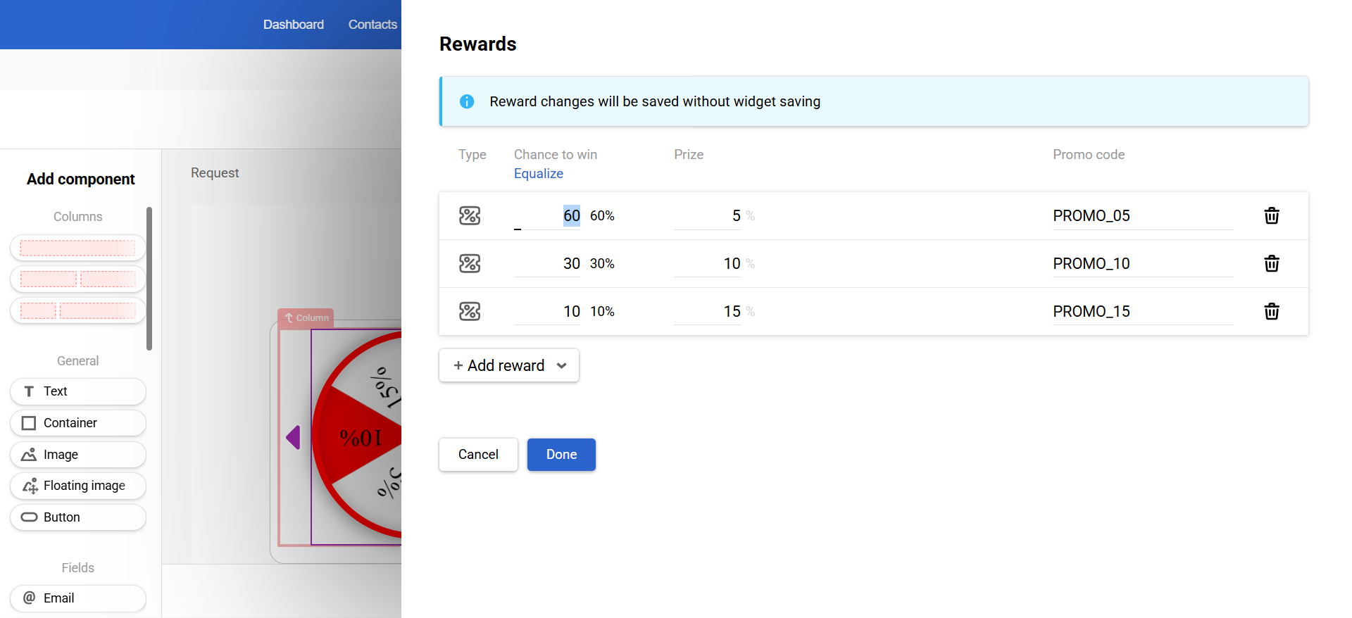 Request form