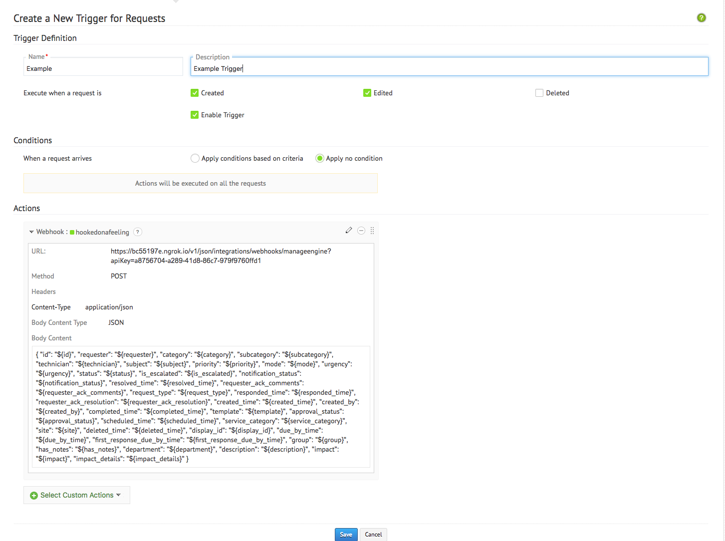 Manageengine Servicedesk Plus Integration