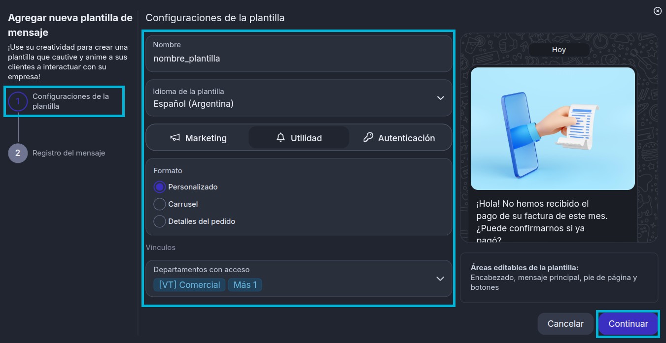 Configurar el modelo