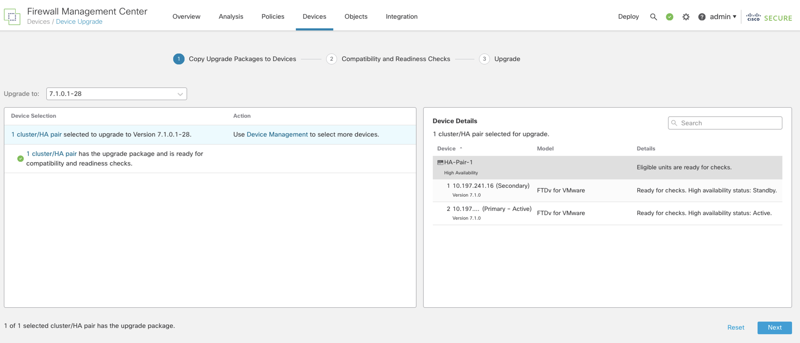 Figure 5: Update package uploaded successfully