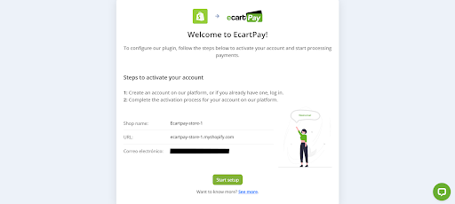 Image 3. Activating account