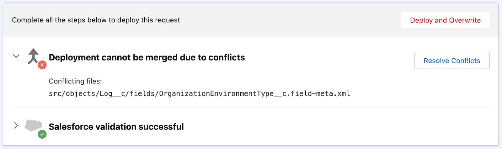 Solving Salesforce Merge Conflicts with Blue Canvas.