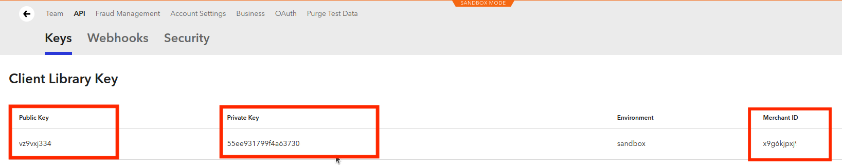 API Key in Blocknomics Account