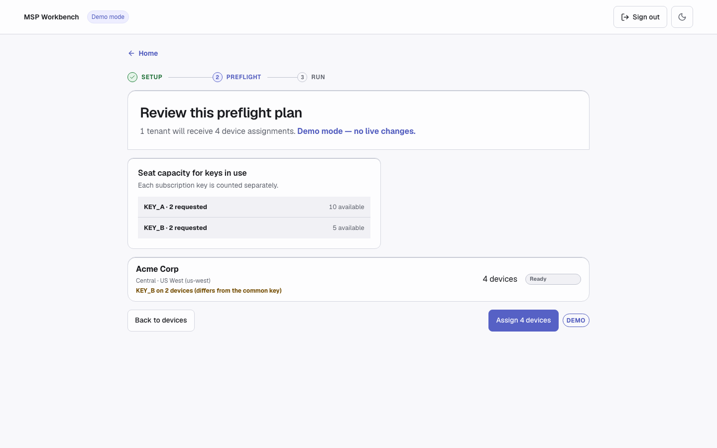 Preflight review