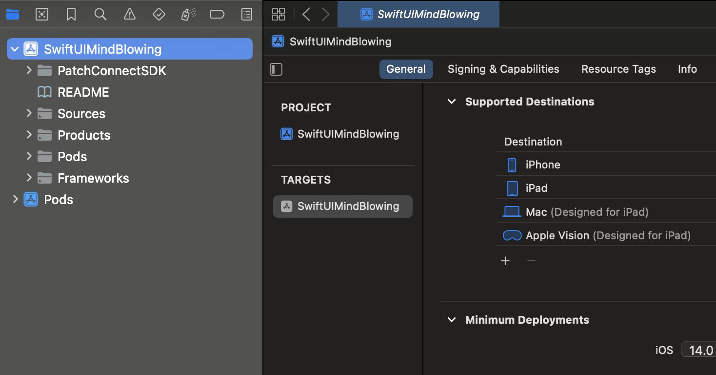 SwiftUIMindBlowing target 