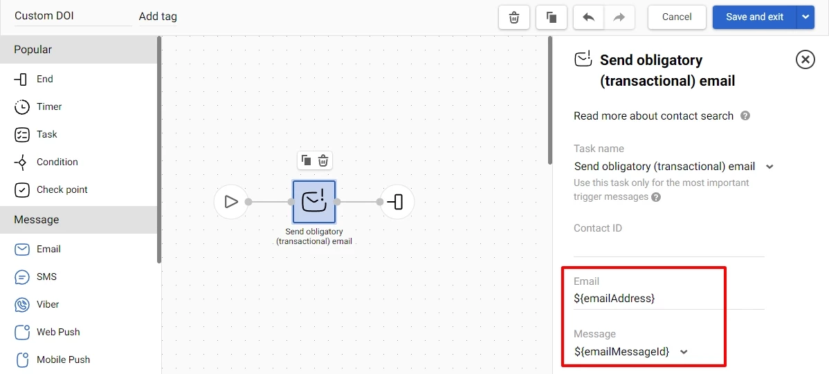 System DOI workflow