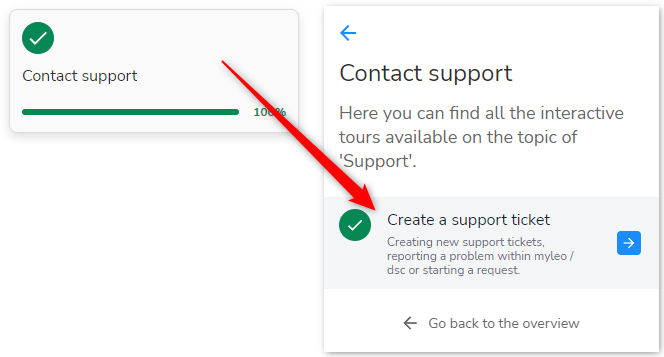 contact myleo / dsc support