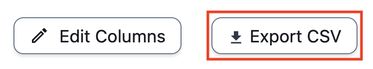 An image emphasizing the "Export CSV" button