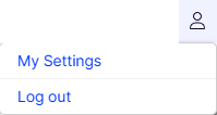 screenshot of the user profile menu with My Settings highlighted