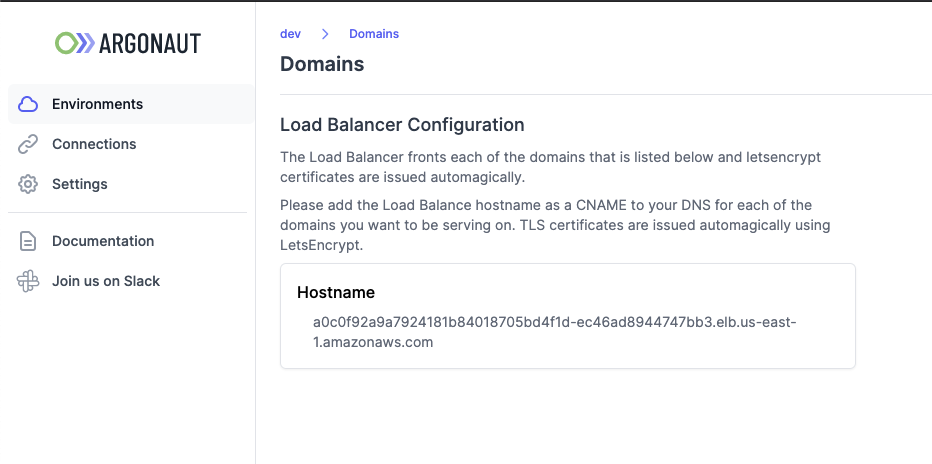 Loadbalancer configuration
