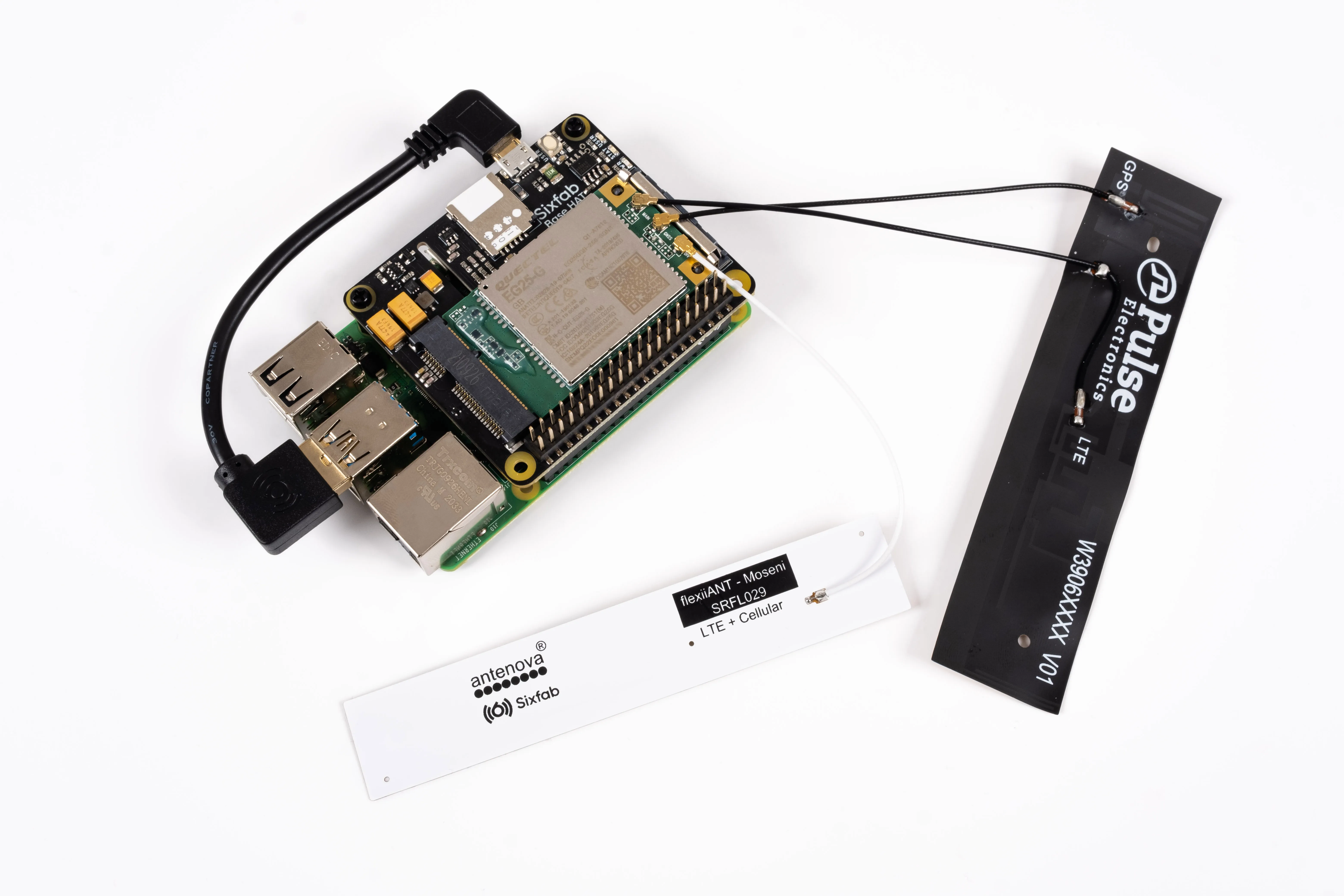 Sixfab Raspberry Pi 4G/LTE Cellular Modem Kit 