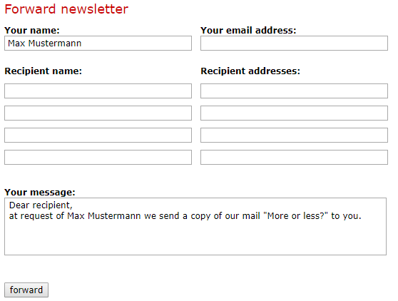 forward-newsletter Forward newsletter