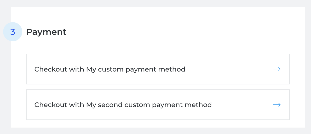 Custom Payment Method at Checkout