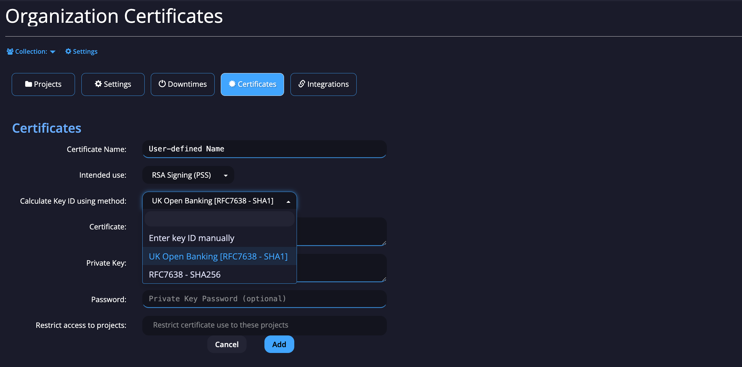 Key-Id Calculation Method