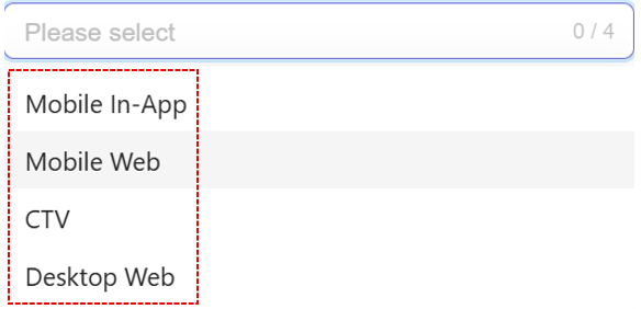 **Select Channel option**