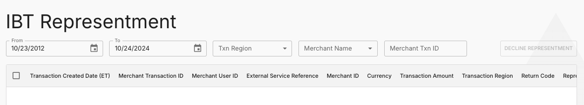 IBT Representment Filters