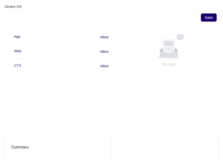 **Select Platform Type**