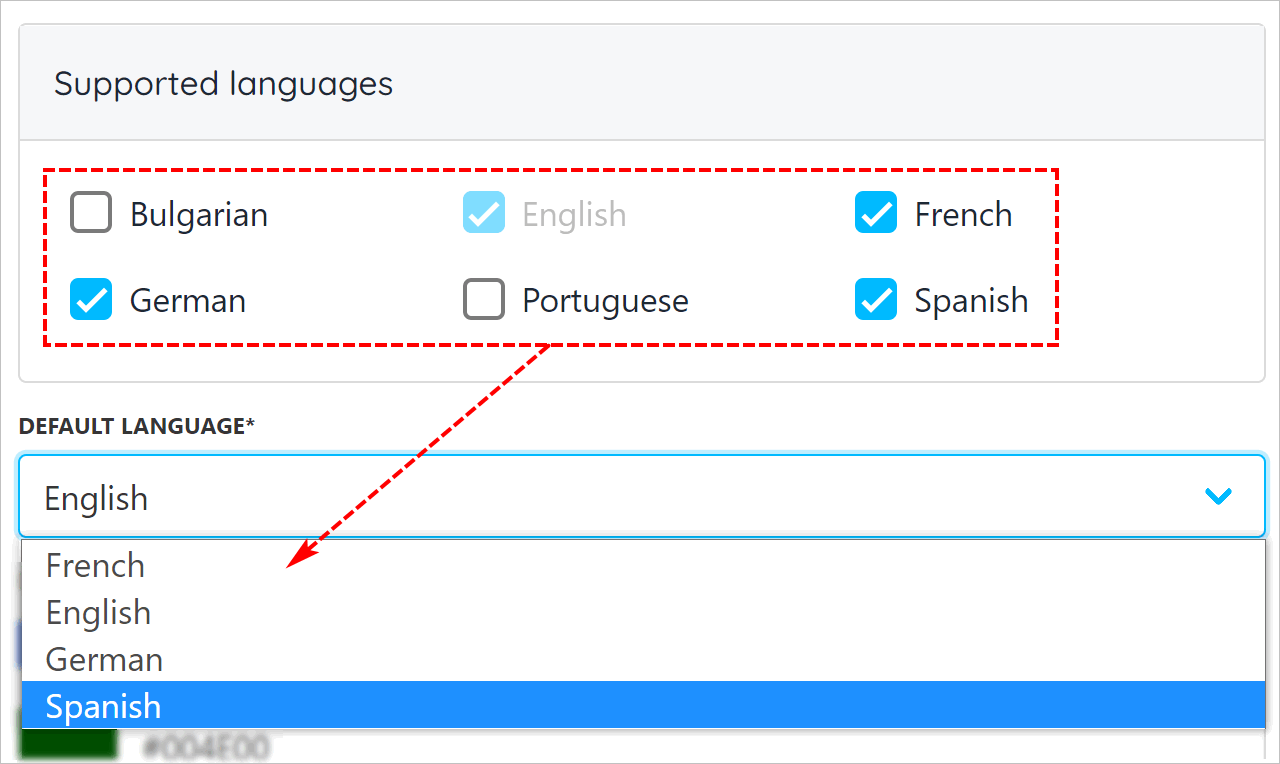 Supported languages