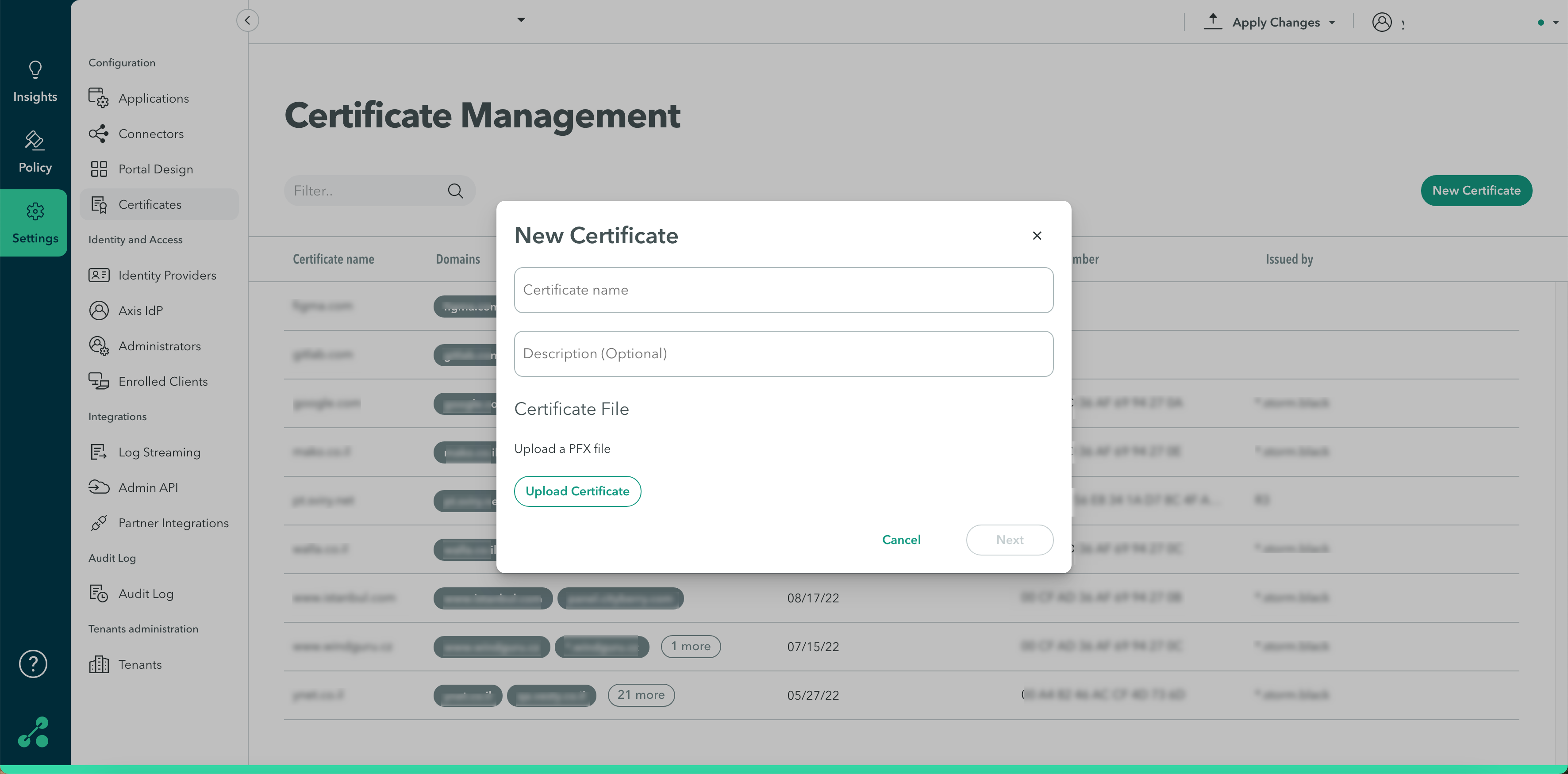 domain-certificates