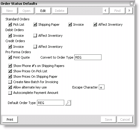 From Orders, select Set up module, and click Order Staging