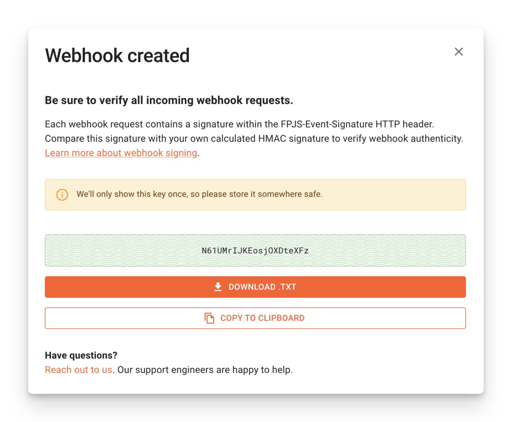 Webhook Secret