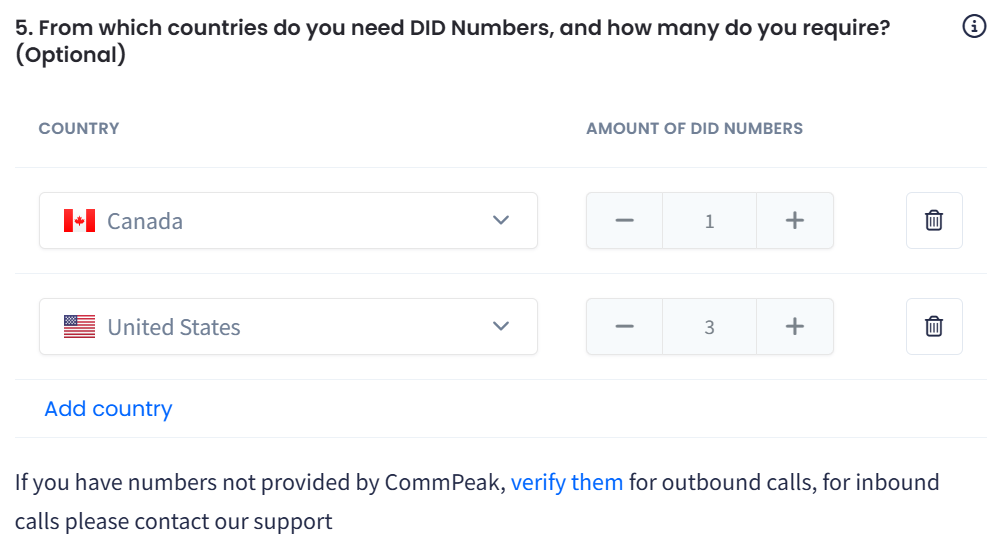 Screenshot with question 5