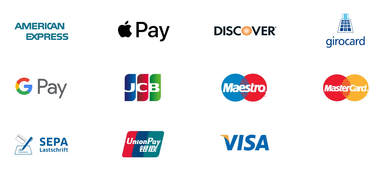 Subset of payment methods available
