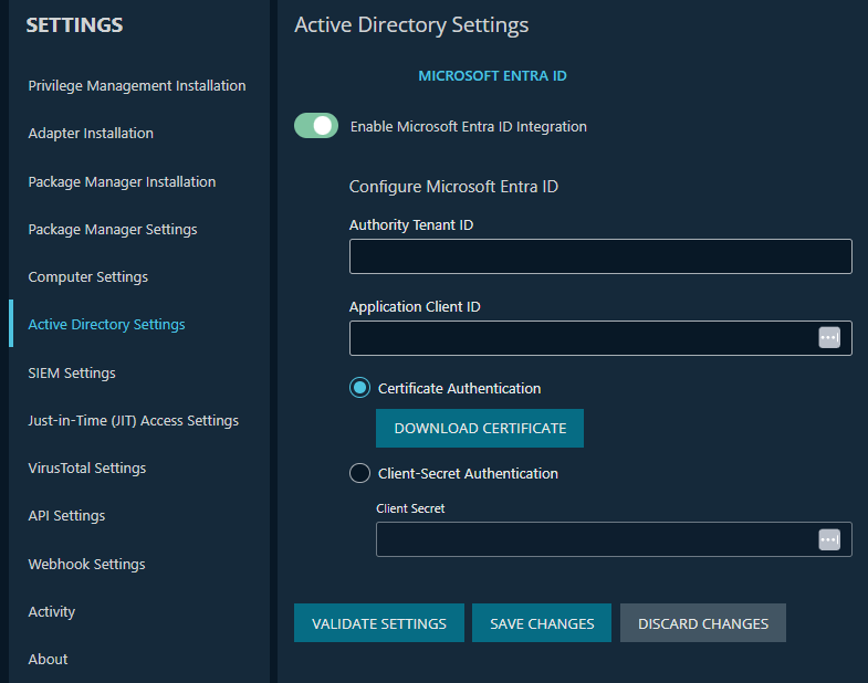 Microsoft Entra ID configuration