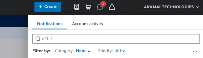 Notifications panel in <<PORTAL_NICKNAME>>