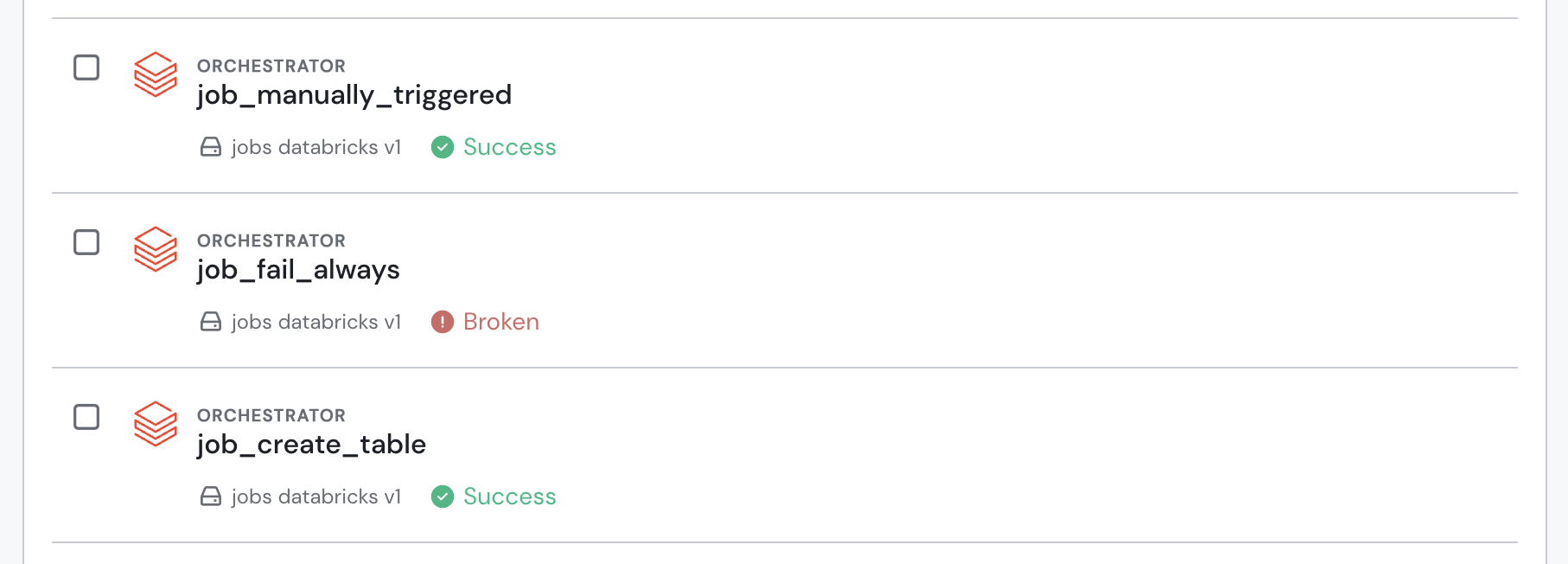 Databricks Workflows jobs in the data catalog