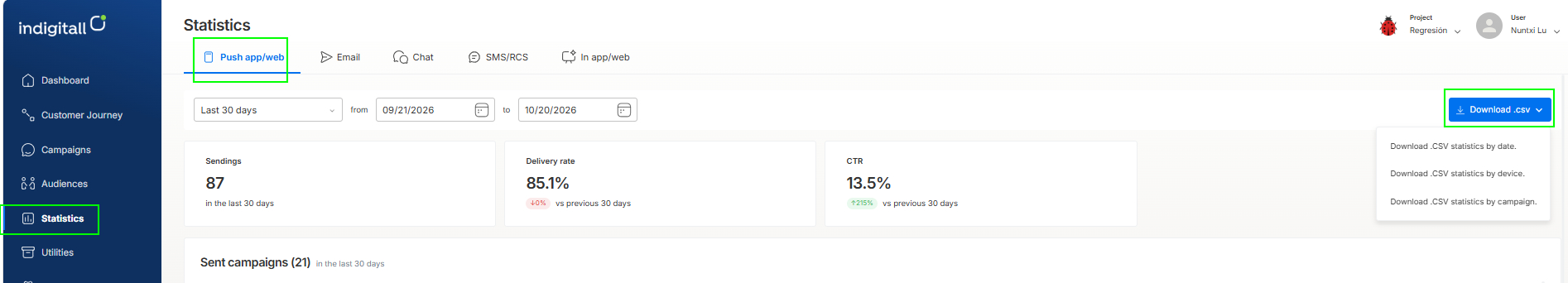 statistics-push-csv