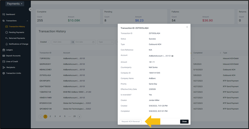 Figure 1. Transaction Details