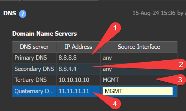 Suggest DNS Config example