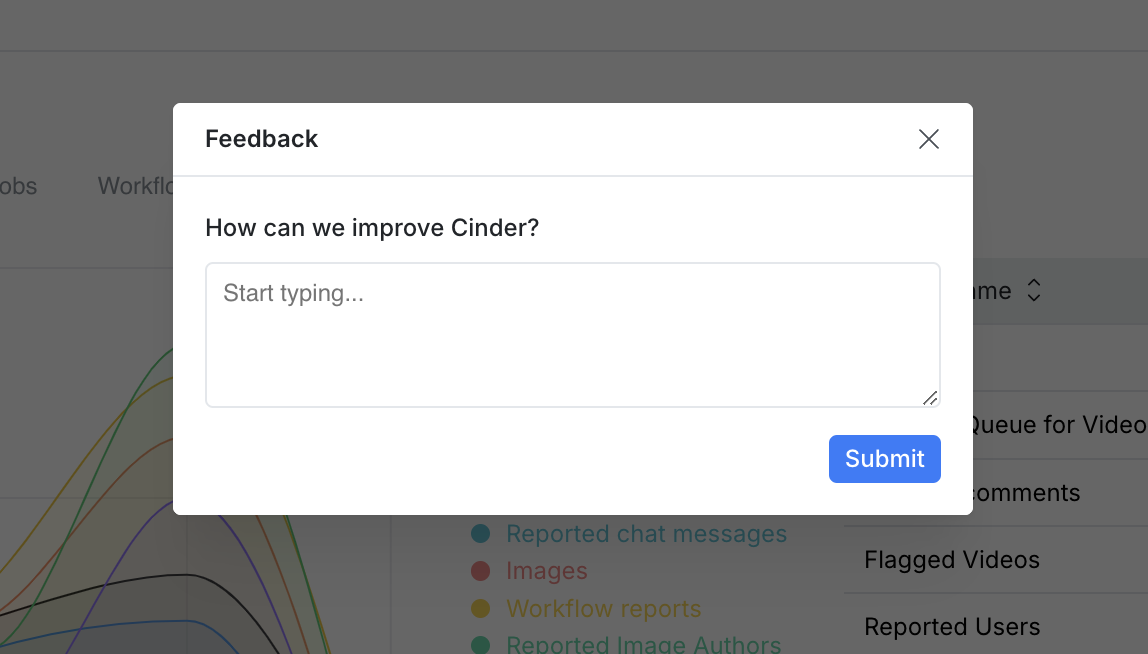 Feedback tool interface