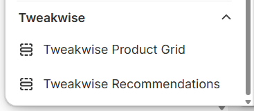 In the visual editor, new sections are available