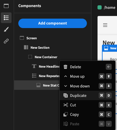 Duplicating the New Container