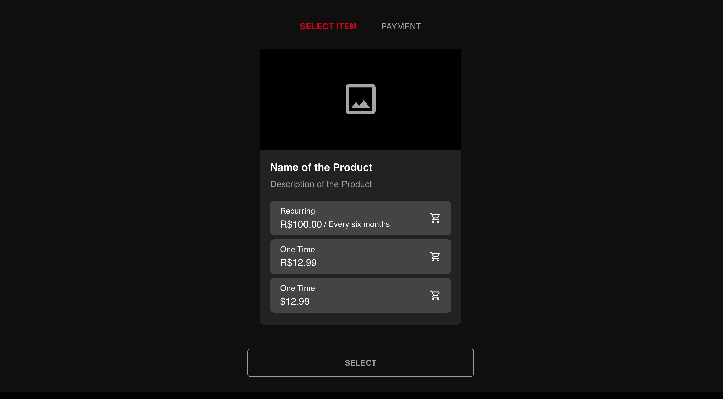 The Product Screen