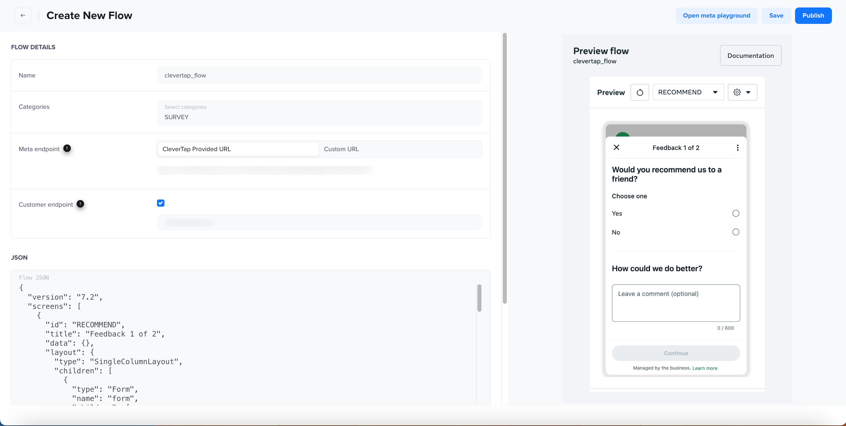 Flow Details - WhatsApp Direct