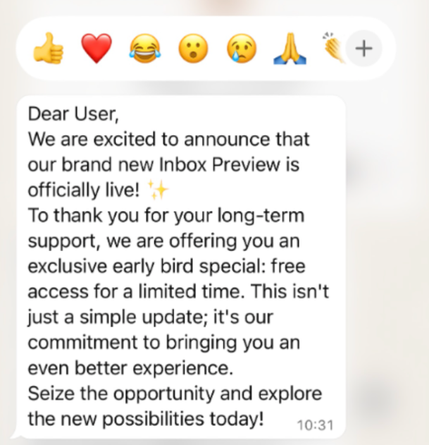 Test Message Delivered