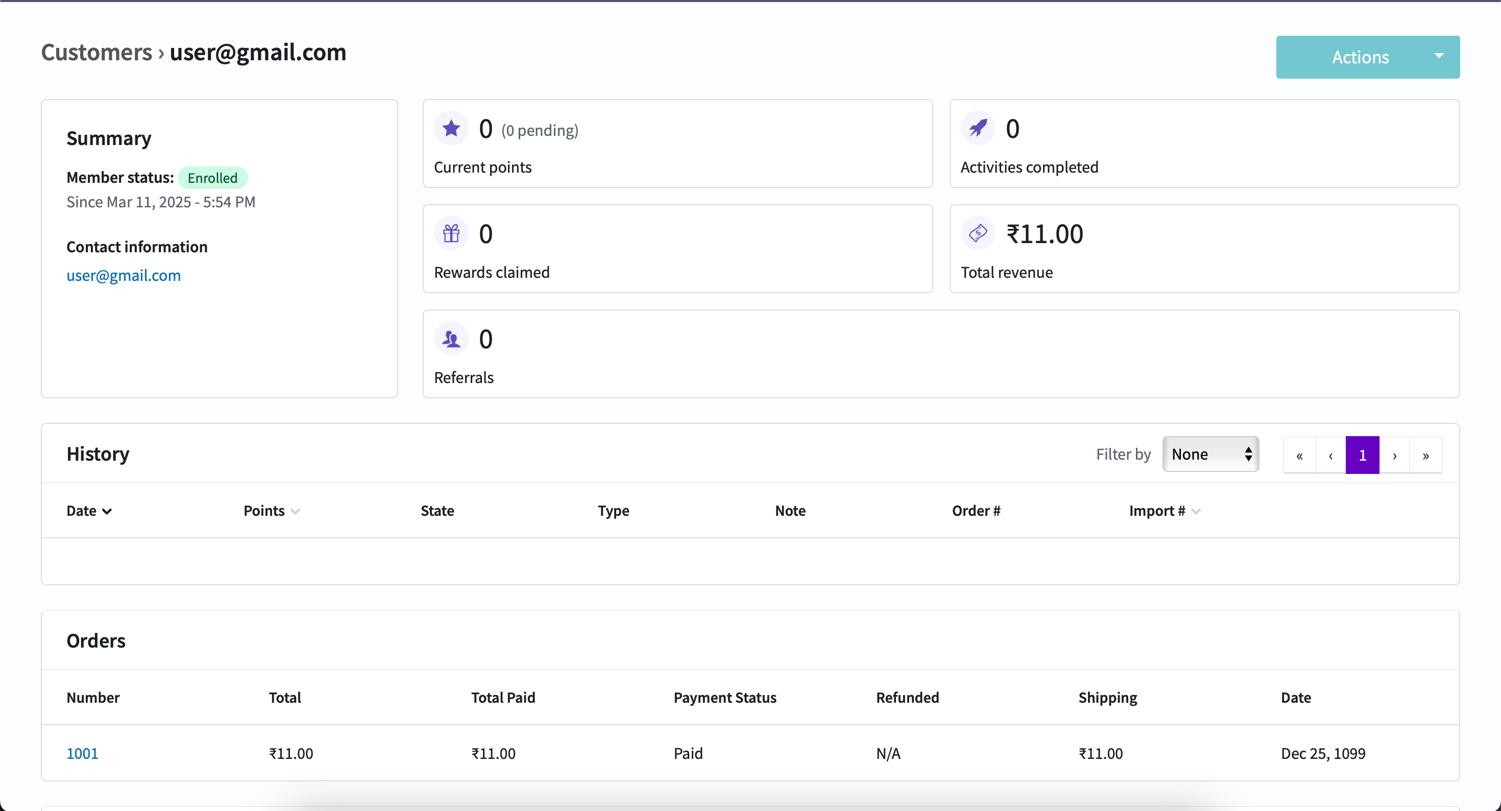 Verify the data on LoyaltyLion