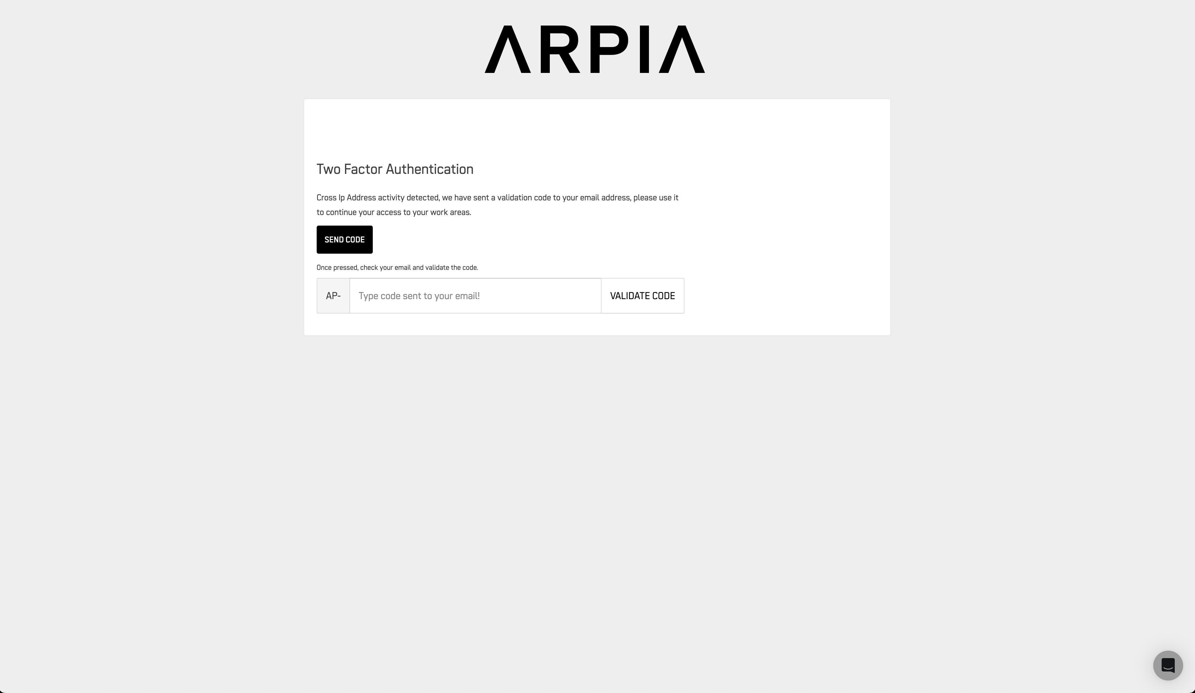 2FA Window