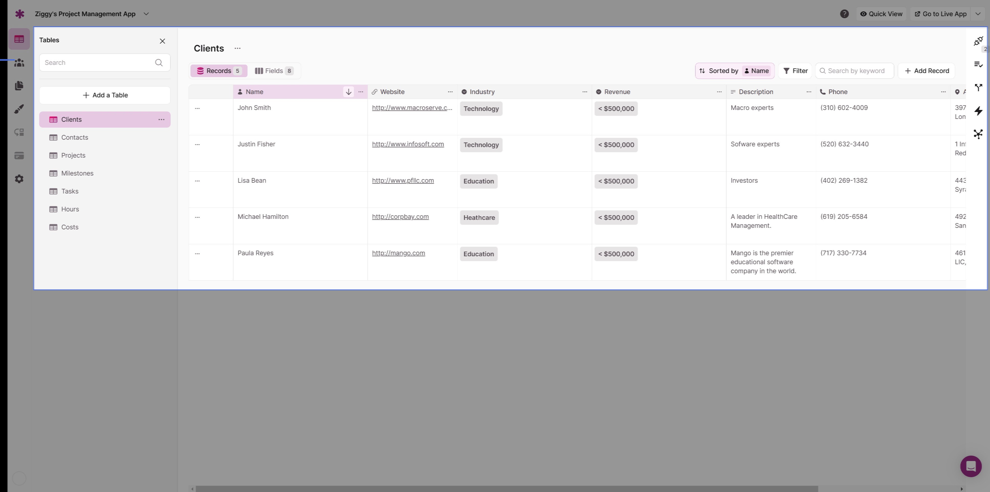 DataTable